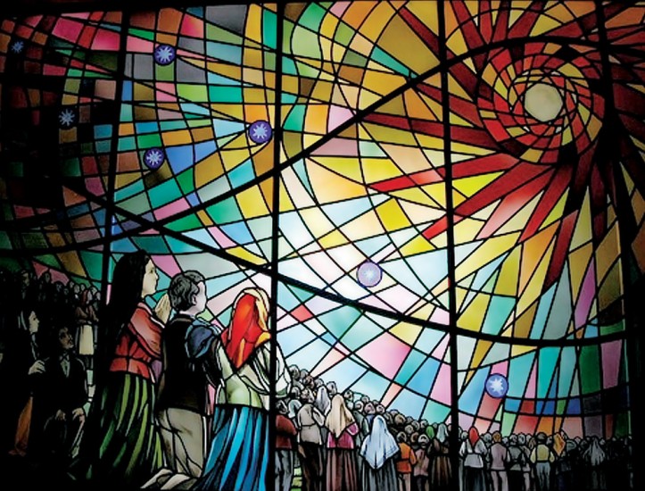 Vitral Milagre do Sol Fátima